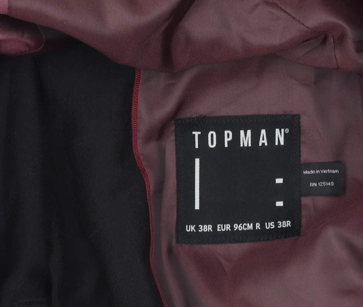 Topman Men's Black 38R Regular Fit Single-Breasted Blazer - Image 5