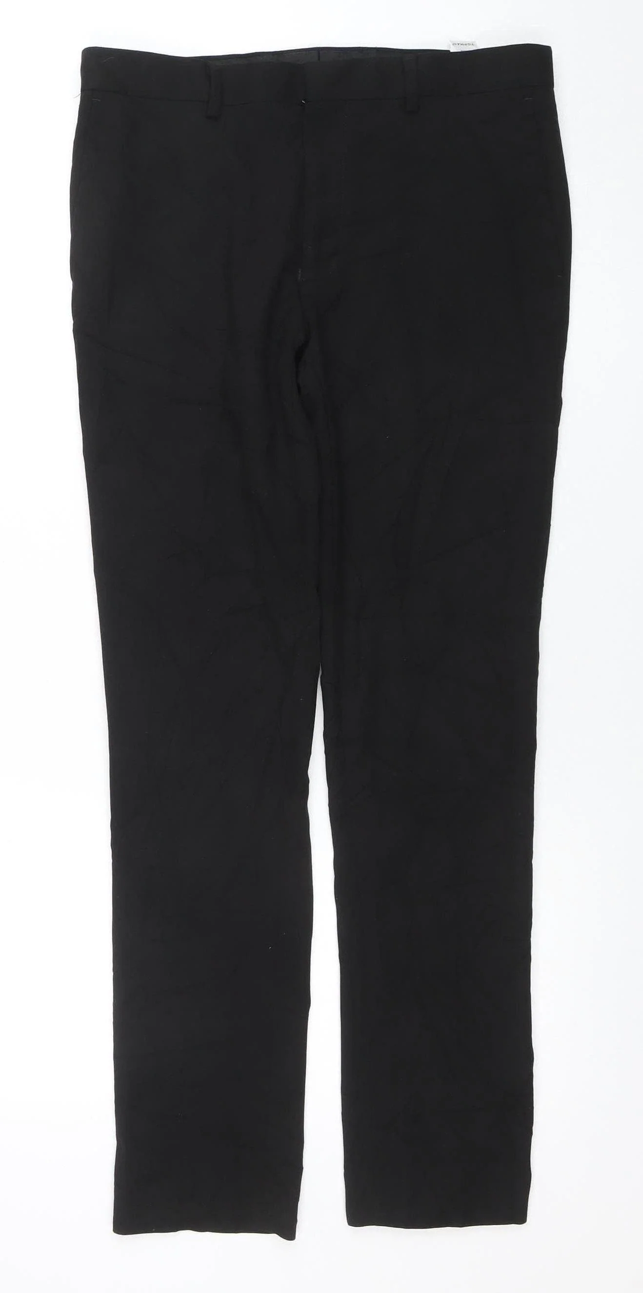 Topman Men's Black Slim Fit Dress Pants Trousers 32R