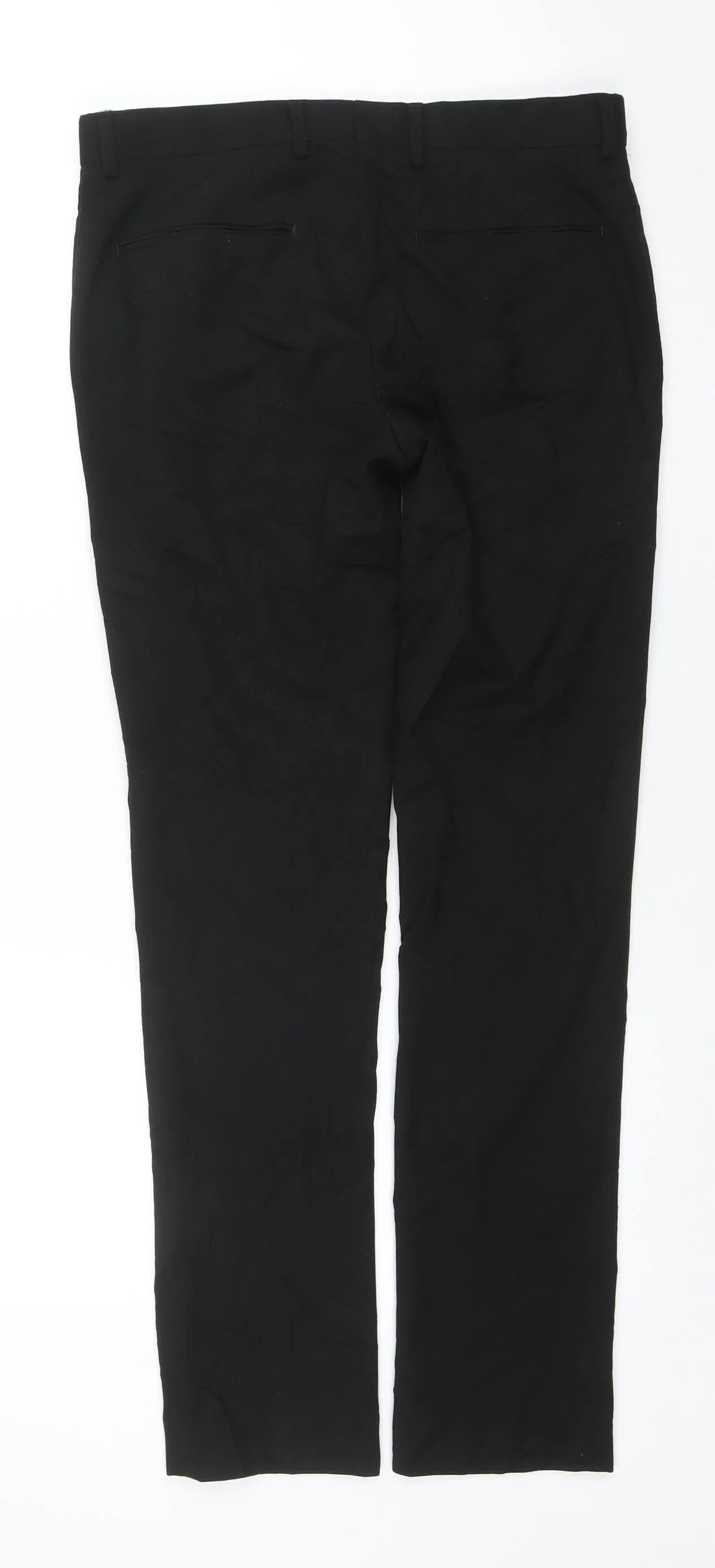 Topman Men's Black Slim Fit Dress Pants Trousers 32R - Image 3