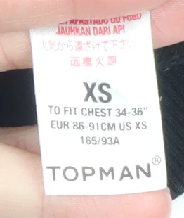 Topman Men's Black XS Crew Neck Graphic Pullover Sweatshirt - Image 4