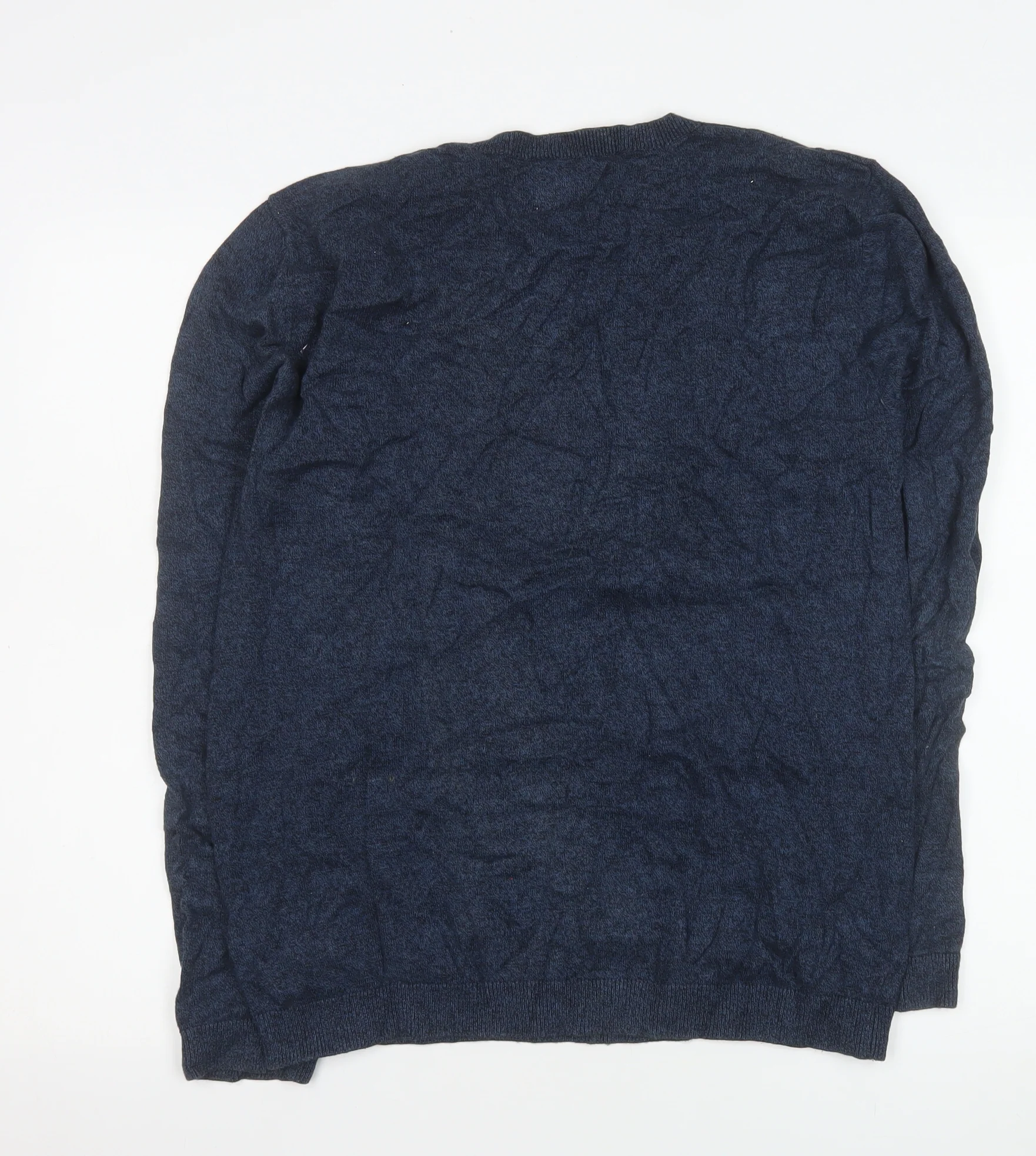 Topman Men's Blue Cotton Crew Neck Pullover Jumper Size L - Image 3