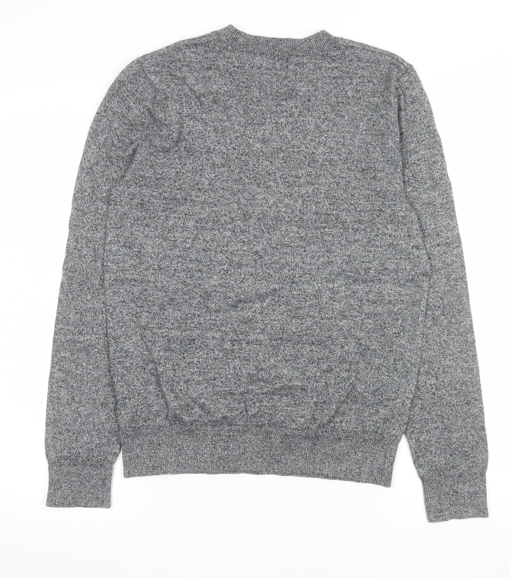 Topman Men's Grey Cotton Crew Neck Jumper Size S - Image 3