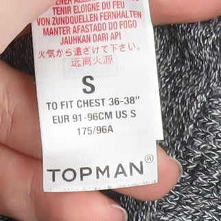 Topman Men's Grey Cotton Crew Neck Jumper Size S - Image 5