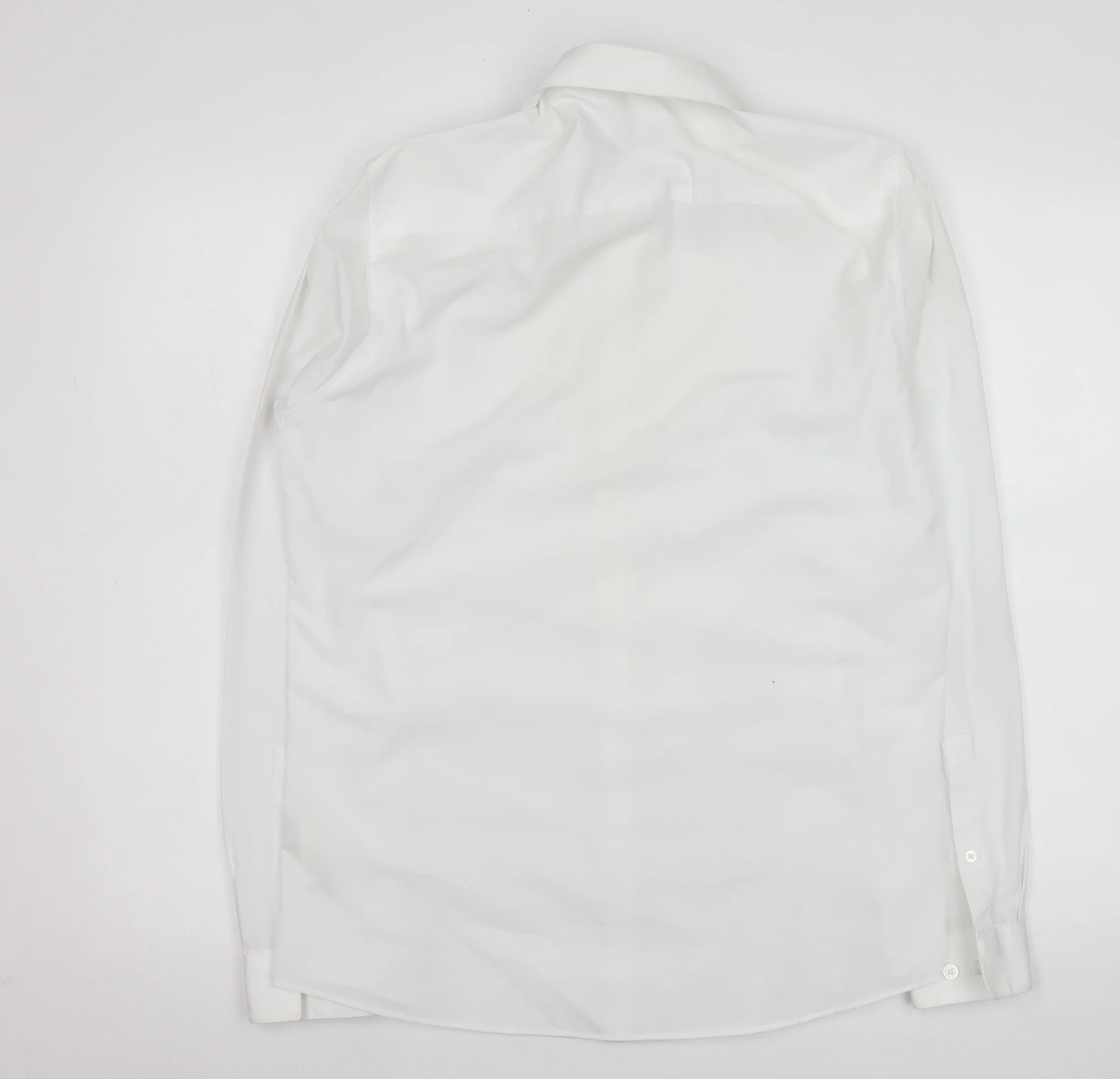 Topman Mens White Slim Fit Formal Dress Shirt Size S - Image 3