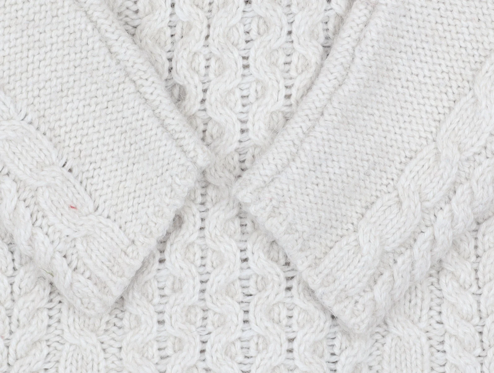 Topshop Women’s Ivory Cable Knit Zip Jacket UK 12 - Image 5