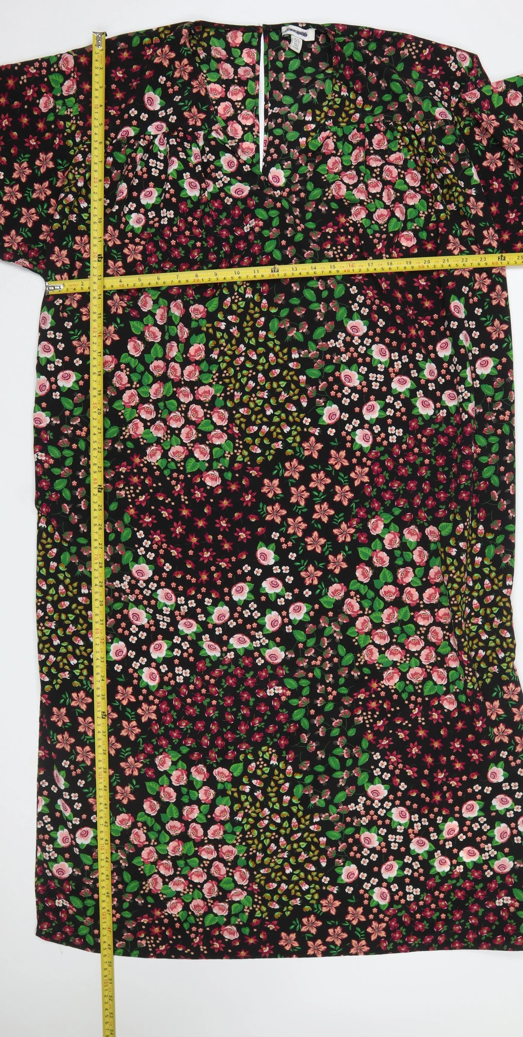 Topshop Women’s Multicoloured Floral Shift Dress Size 16 - Image 2