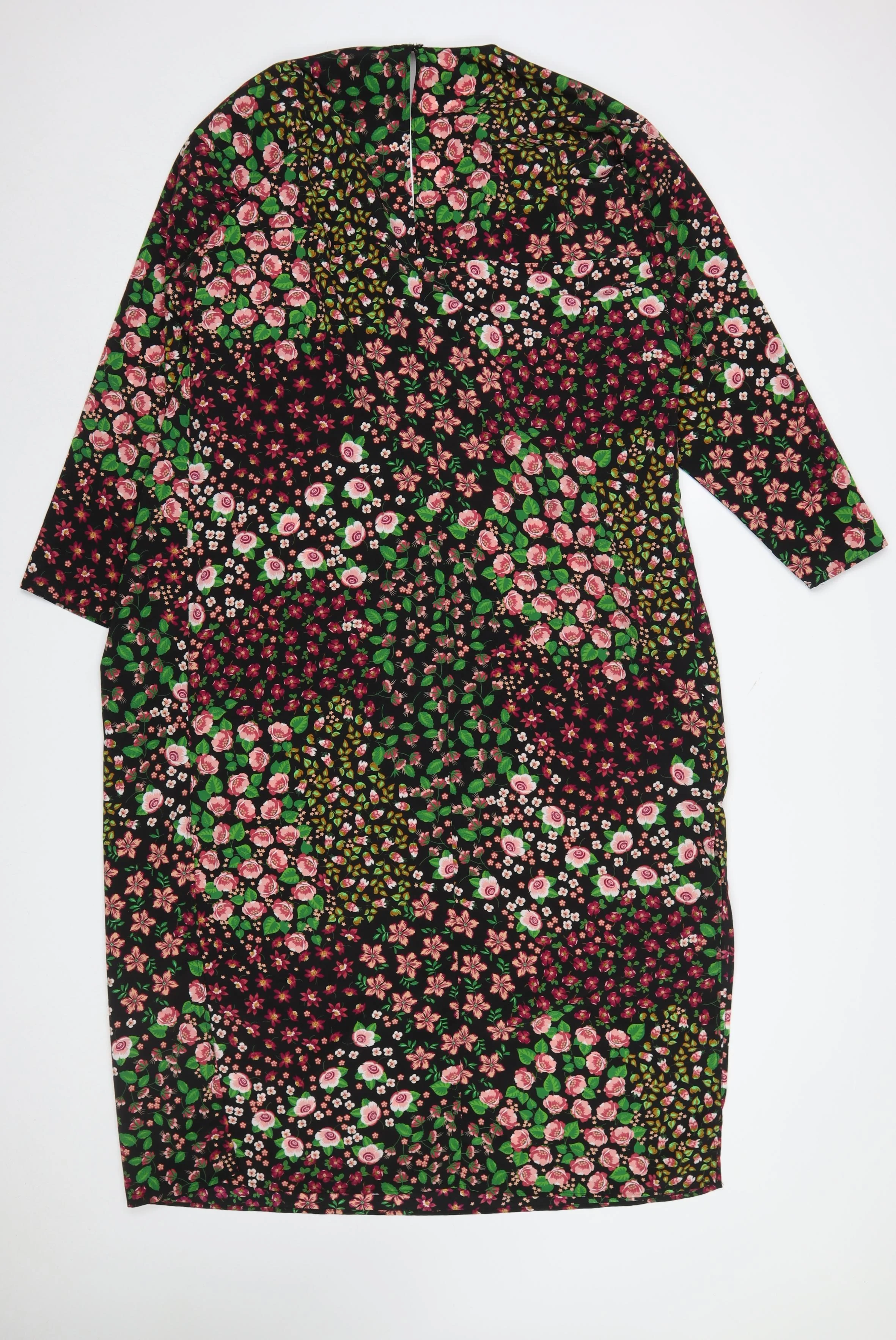 Topshop Women’s Multicoloured Floral Shift Dress Size 16 - Image 3
