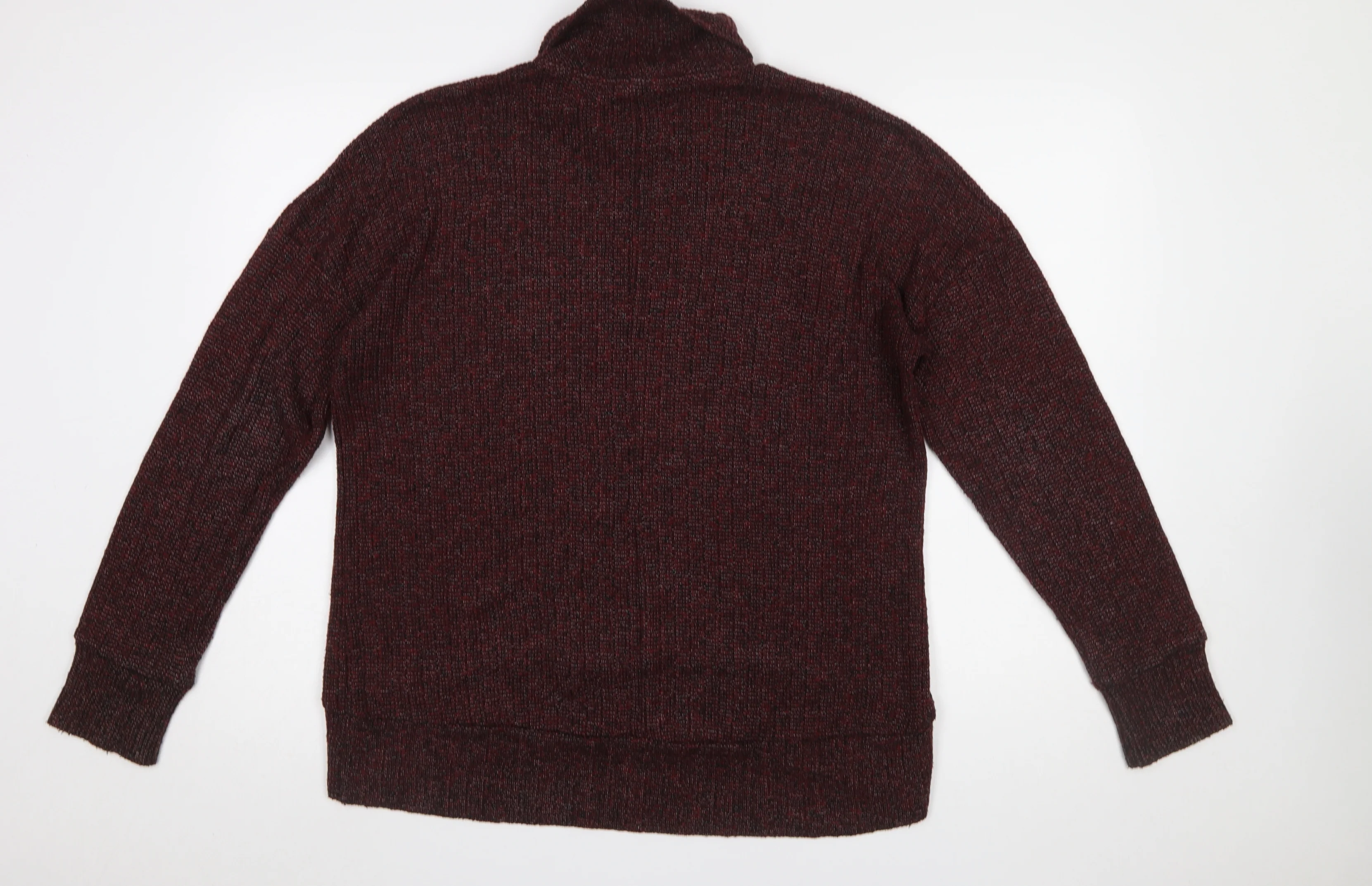 Topshop Women’s Red Roll Neck Chunky Knit Jumper Size 12 - Image 3