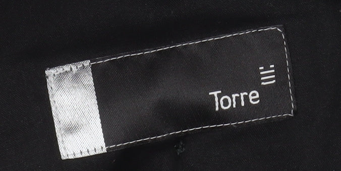Torre Men's Grey Wool Blend Dress Pants 40R Classic Fit Pleated Trousers - Image 5