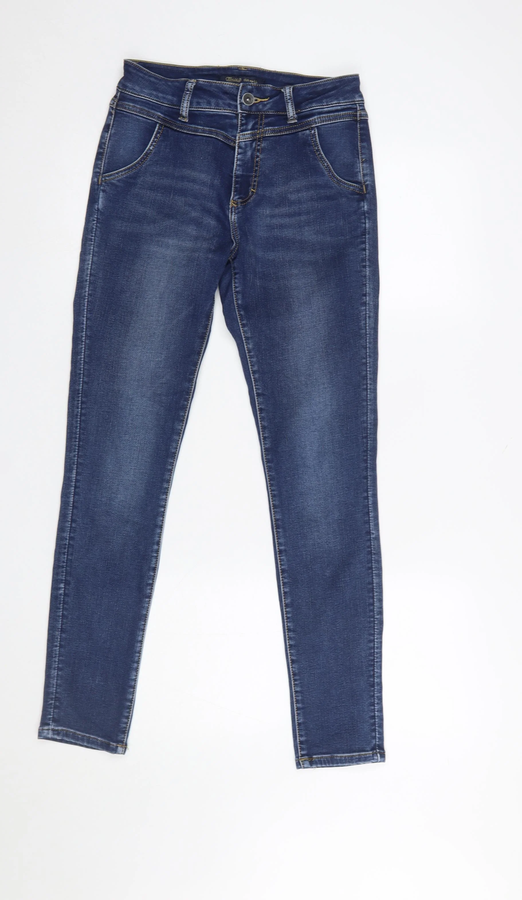 Toxik3 Womens Blue Skinny Jeans XS Slim Fit Stretch Denim