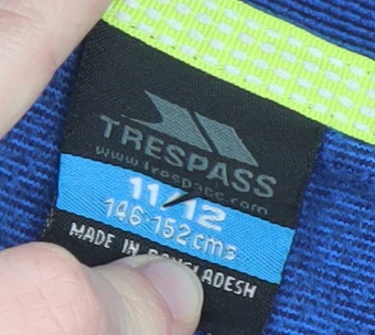 Trespass Boys Blue 11-12 Years Fleece 1/4 Zip Pullover Sweatshirt - Image 4