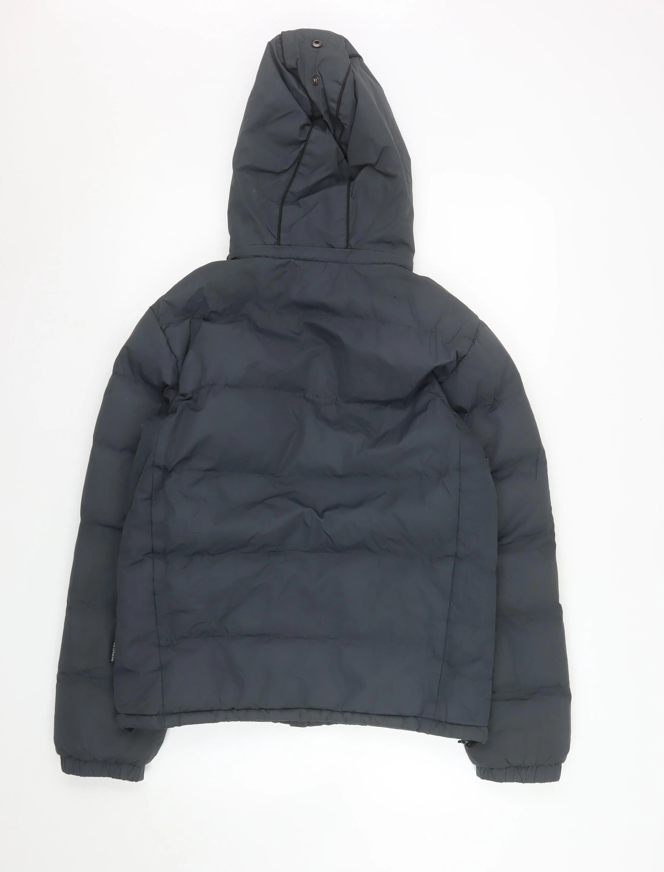 Trespass Boys Grey Waterproof Puffer Jacket 13 Years Hooded Winter Coat - Image 3