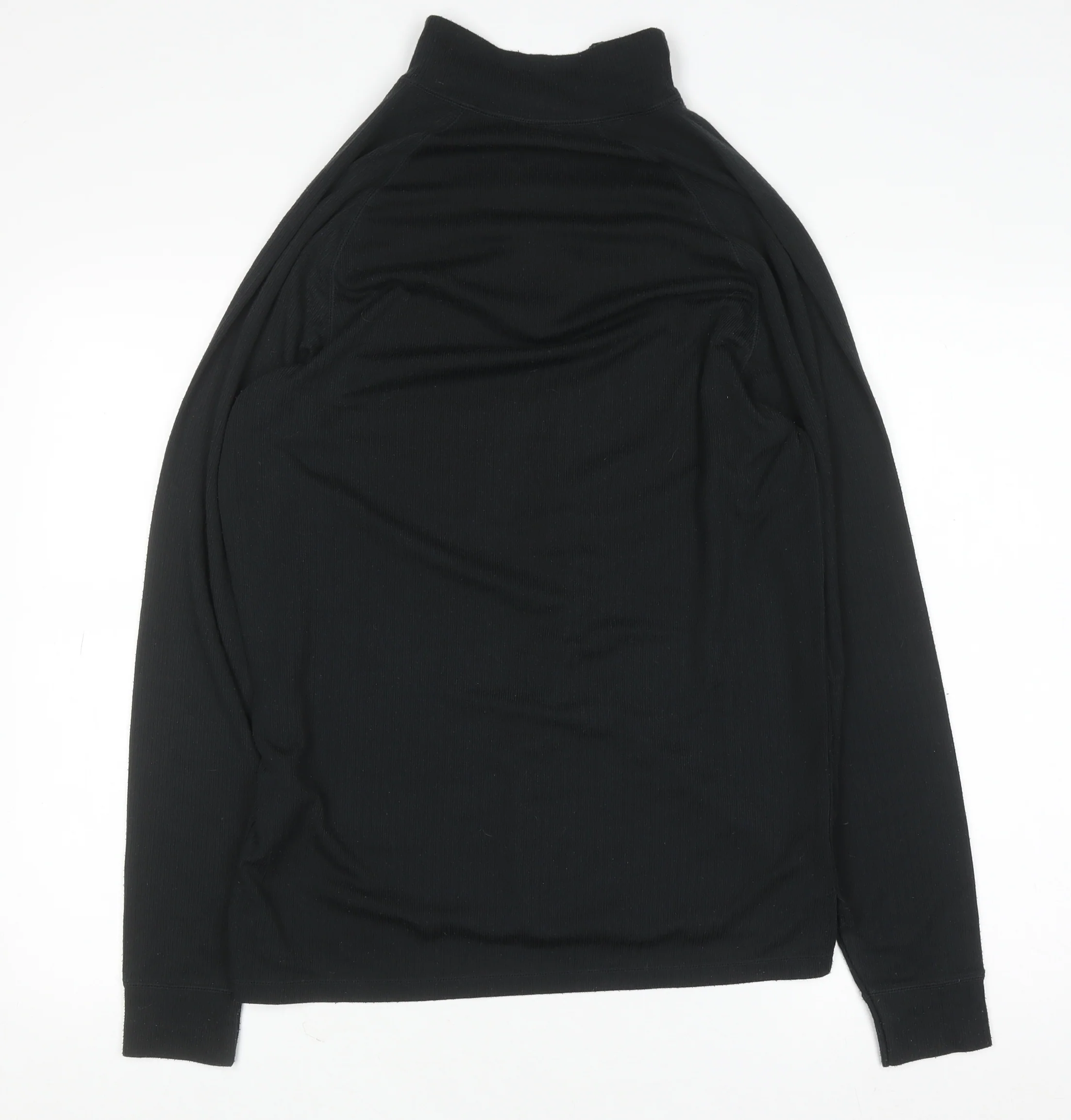 Trespass Men’s Black L Long Sleeve Half Zip Thermal Top - Image 3