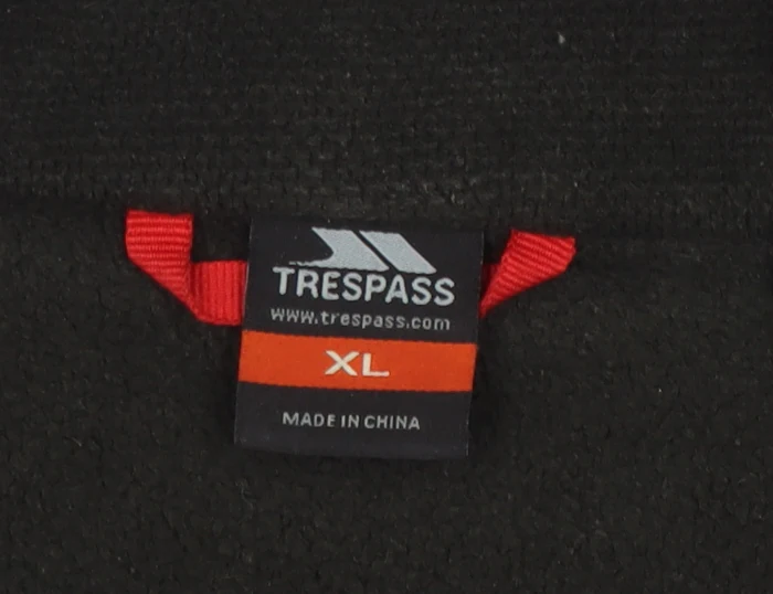 Trespass Men's Black XL Fleece Jacket Outdoor Full Zip - Image 4