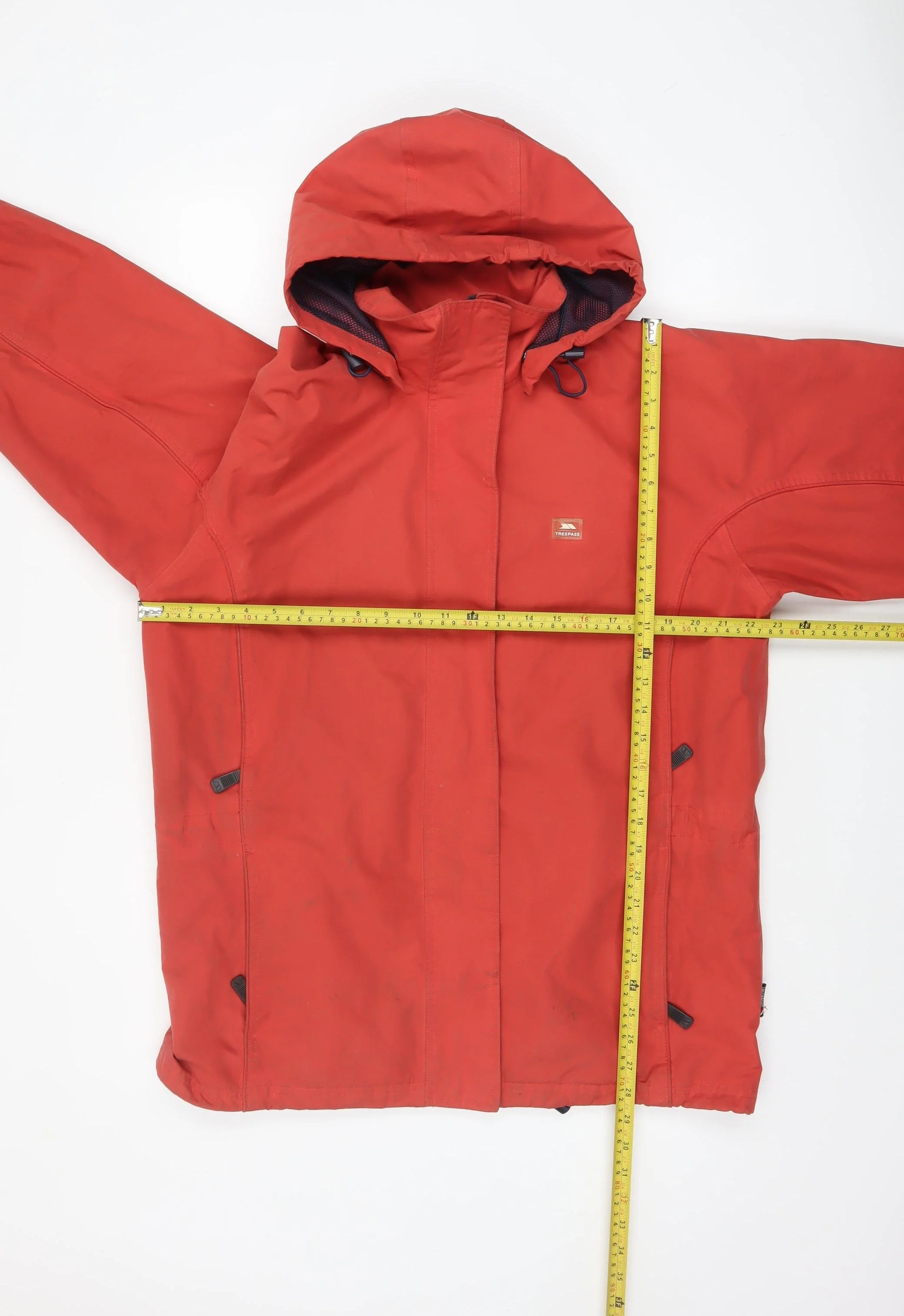 Trespass Men's Red Waterproof Windproof Hooded Parka Jacket Size M - Image 2