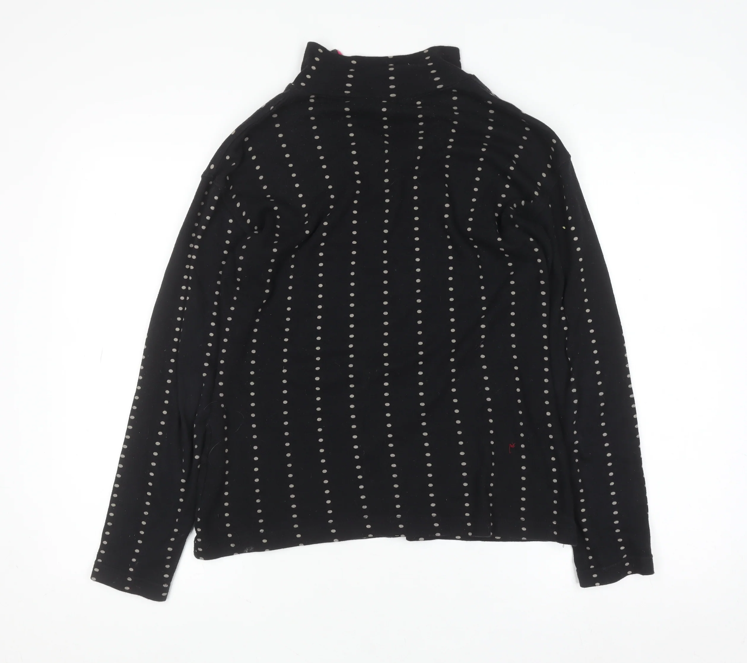 Trespass Women Black Polka Dot 1/4 Zip Pullover Sweatshirt Size S - Image 3