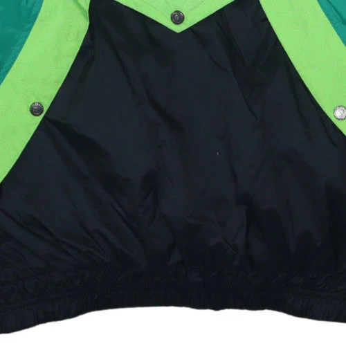 Triangle Mens Green Black Windbreaker Hooded Anorak Jacket Size M - Image 7