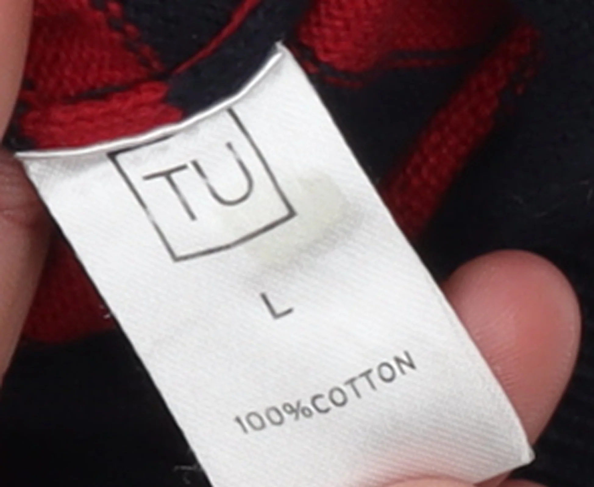 TU Men's Blue Red Striped Cotton Crew Neck Jumper Size L - Image 4
