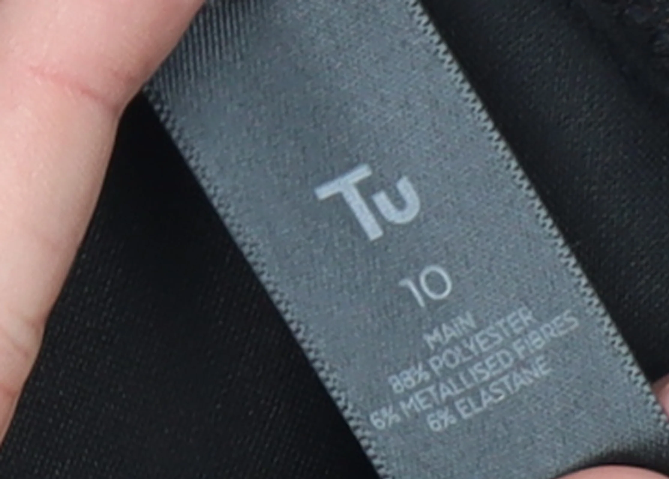 Tu Women Black Metallic Blazer Size 10 Classic Single-Breasted Jacket - Image 4