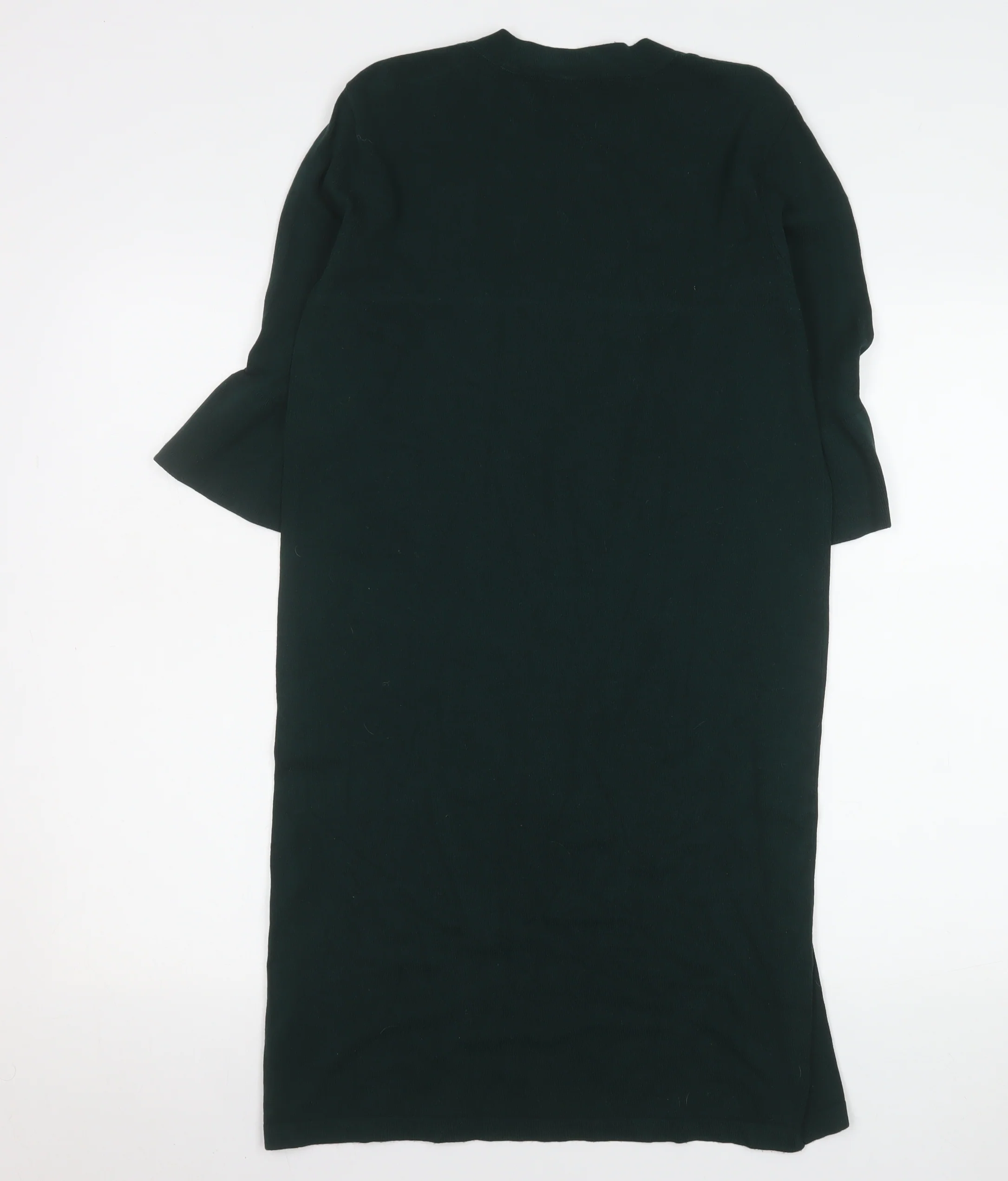 Tu Women Green Size 10 Shift Knit Knee Length Dress - Image 3