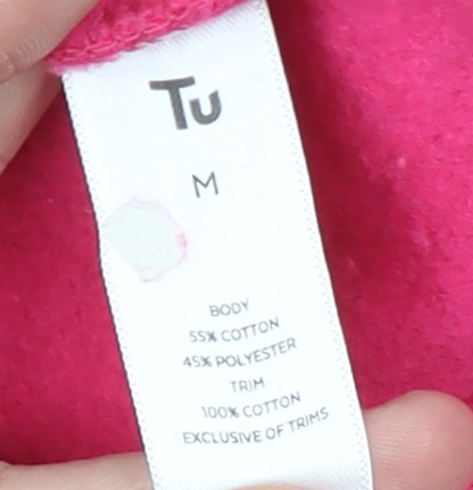 Tu Women Pink Crew Neck Pullover Sweatshirt M California Print - Image 4