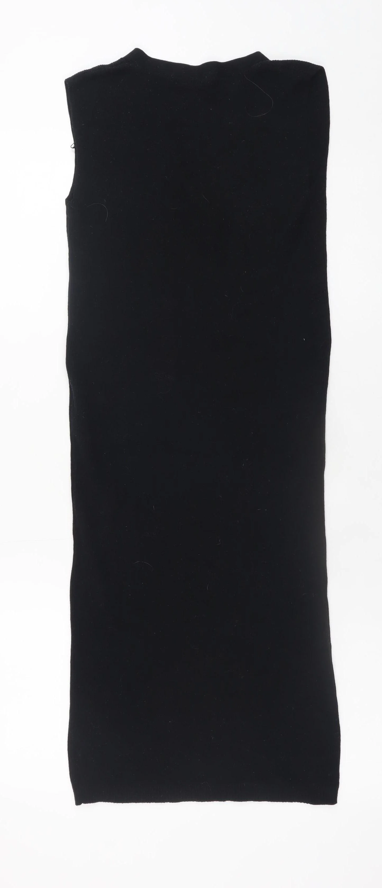 Tu Women’s Black Cotton Bodycon Knit Sleeveless Dress Size 8 - Image 3