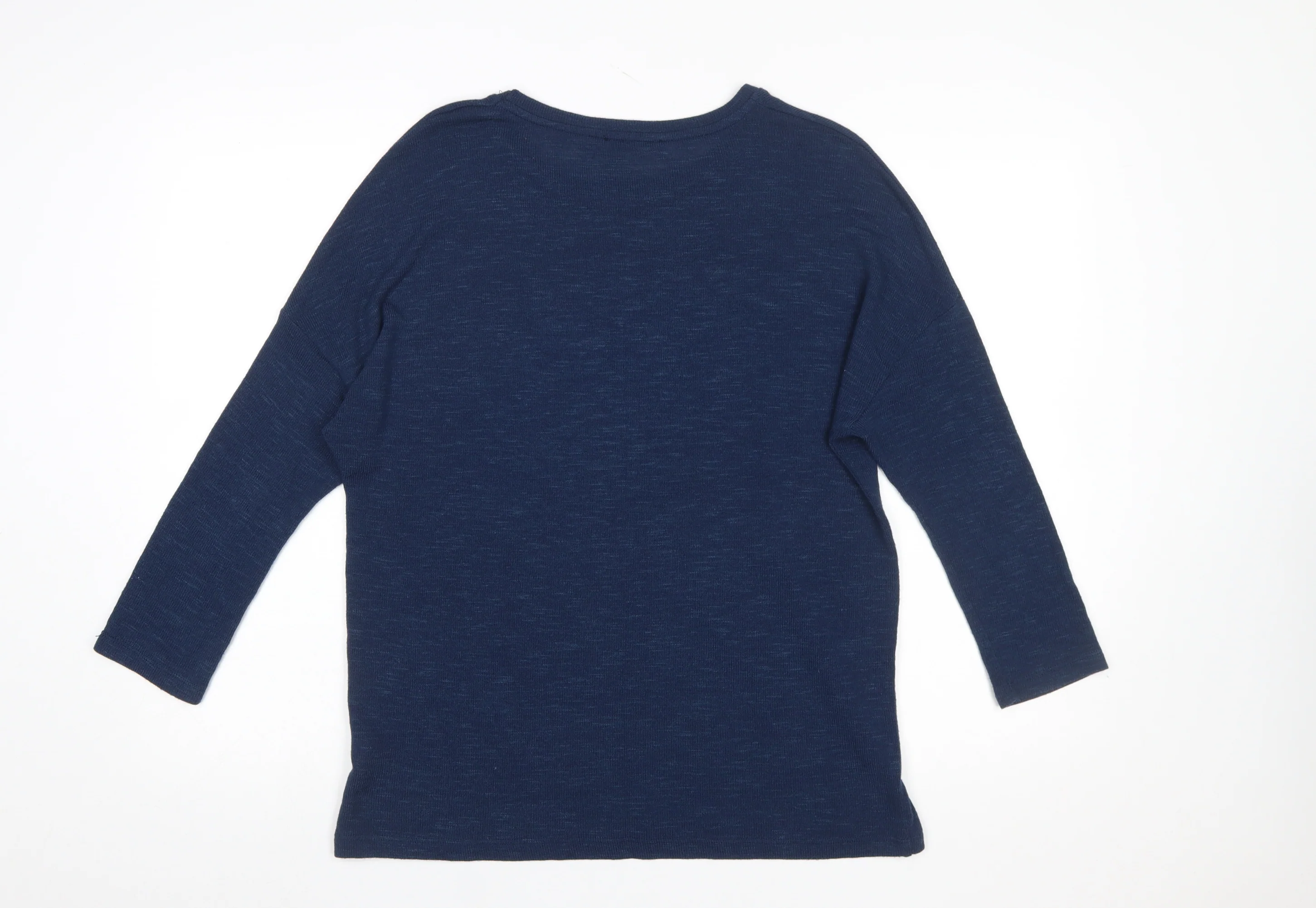 Tu Women’s Blue Sequin Butterfly Pullover Jumper Size 12 - Image 3
