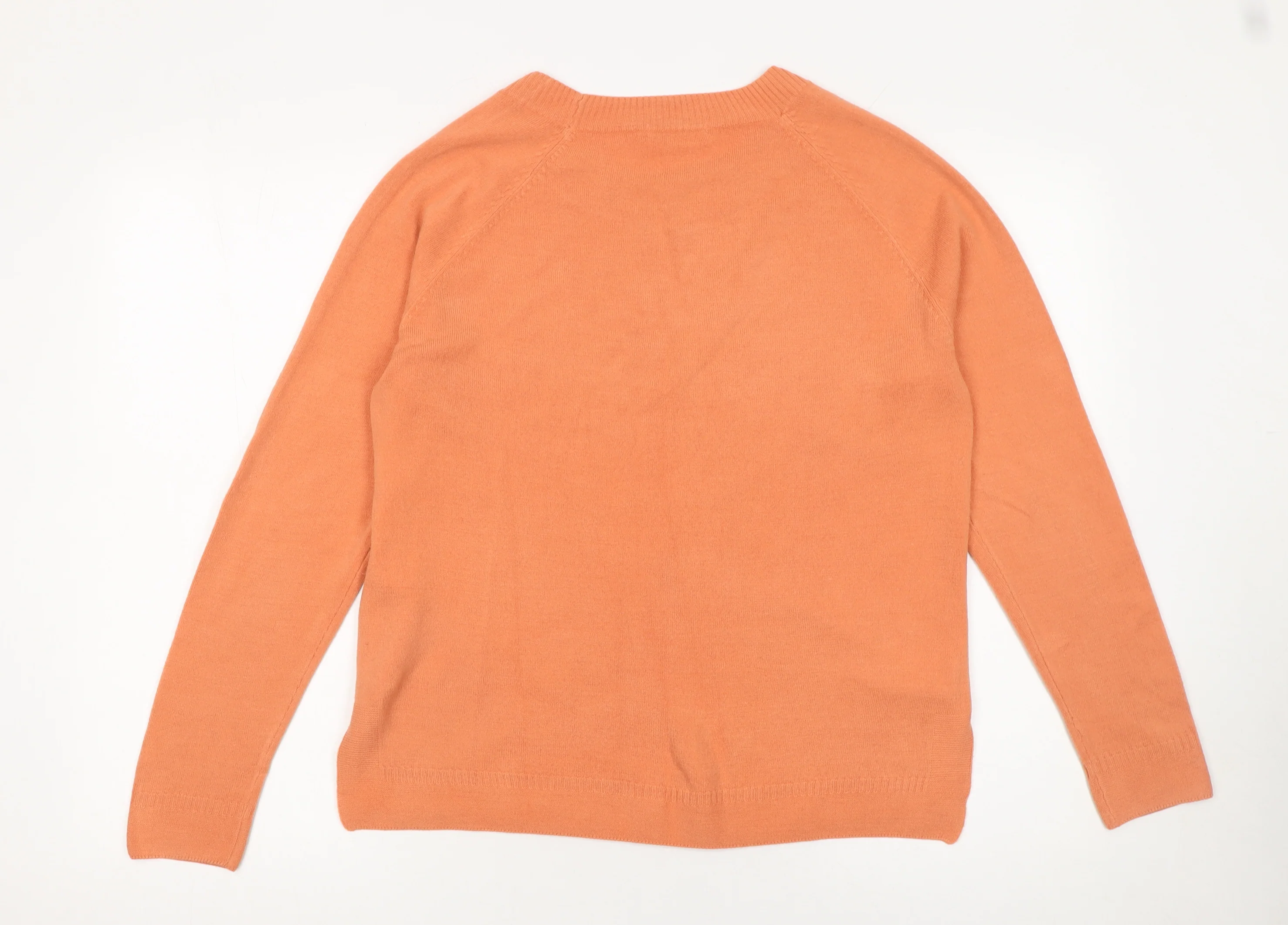Tu Women’s Orange Crew Neck Acrylic Jumper Size 16 - Image 3