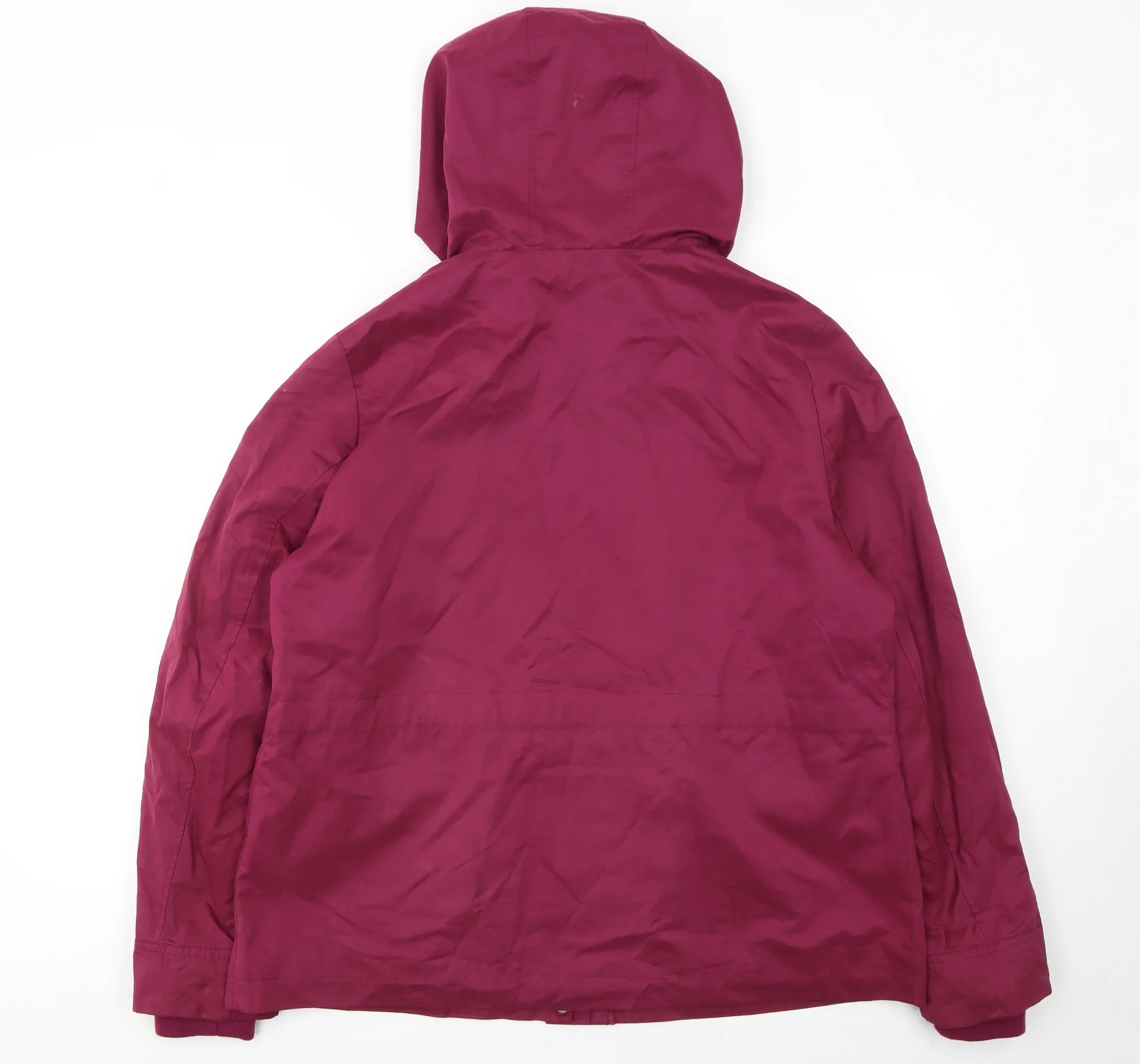 Tu Women’s Purple Hooded Parka Jacket Size 16 Polyester Blend - Image 3