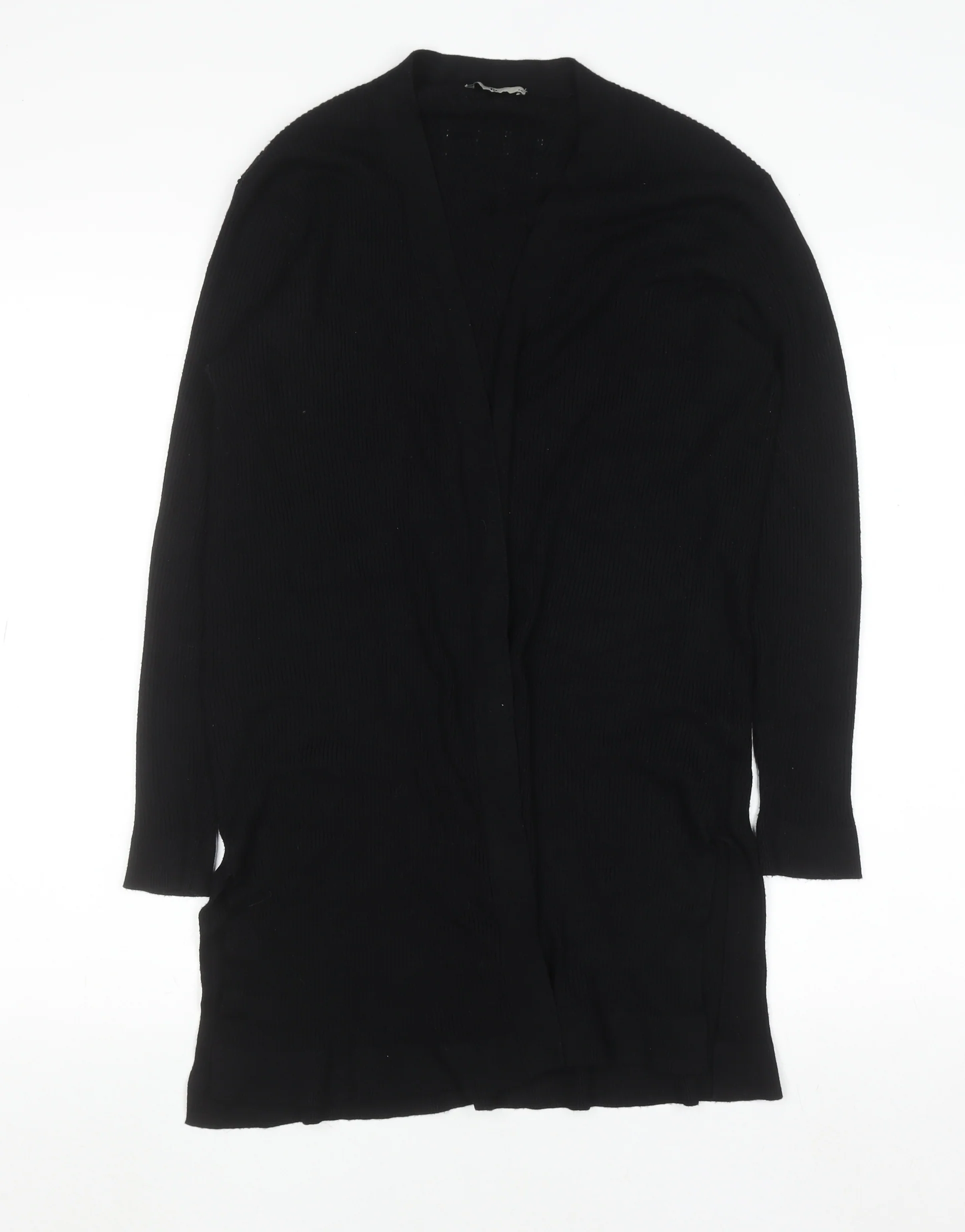 Tu Womens Black Longline Knit Cardigan Size 14