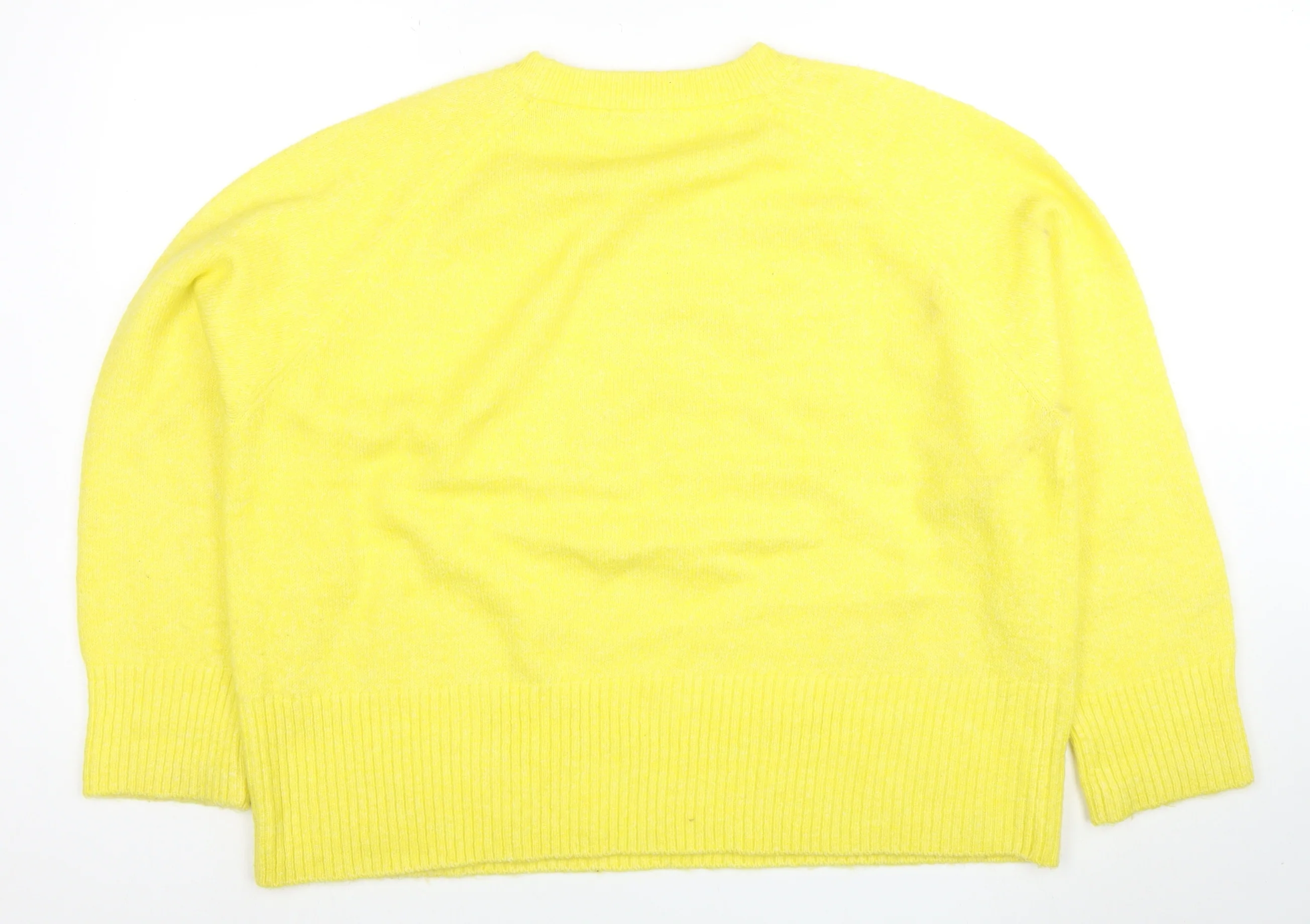 Tu Women's Yellow Crew Neck Knit Jumper Size 18 Relaxed Fit - Image 3