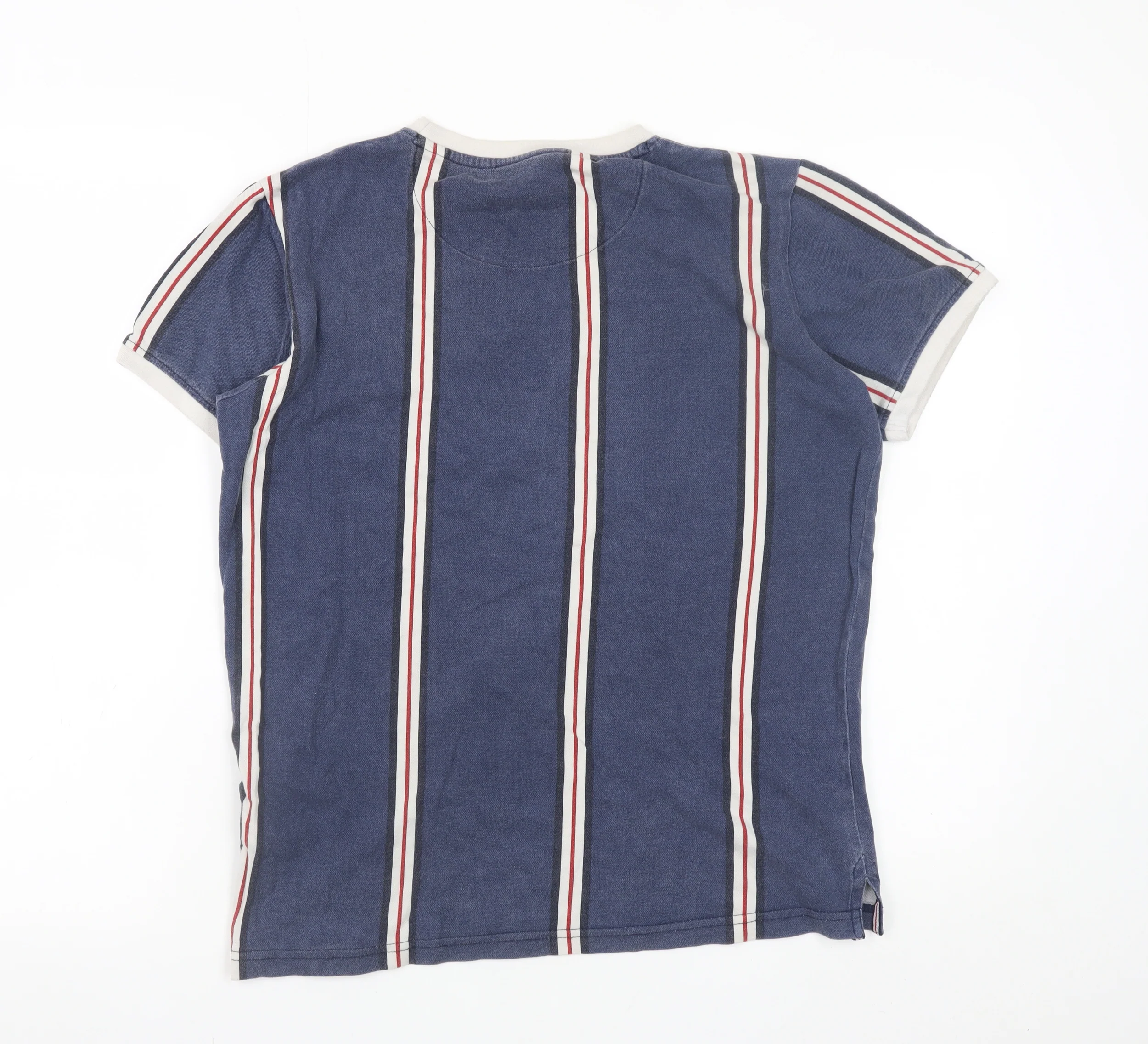 Twills Men's Blue Striped Crew Neck Short Sleeve T-Shirt Size S - Image 3