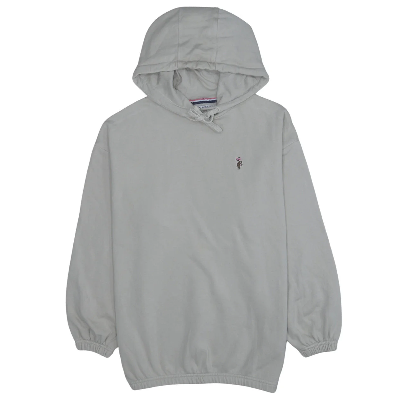 U.S. Polo Assn. Men's Beige Pullover Hoodie XS Embroidered Logo