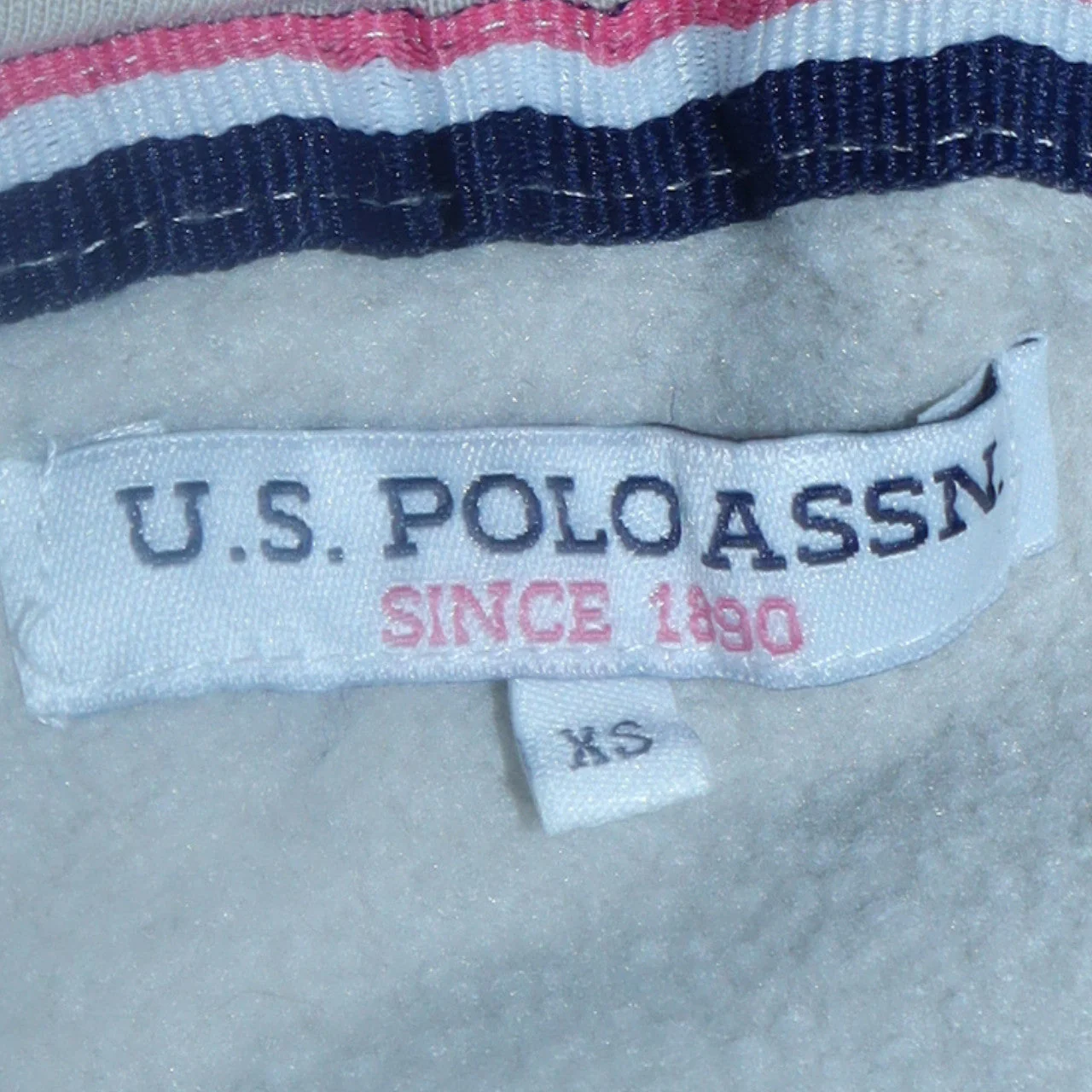 U.S. Polo Assn. Men's Beige Pullover Hoodie XS Embroidered Logo - Image 5