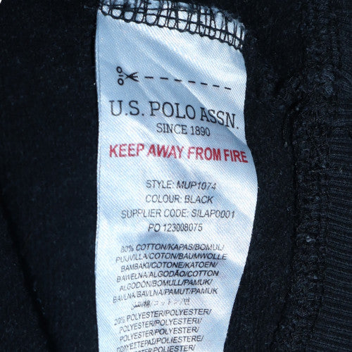 U.S. Polo Assn. Men's Black 1/2 Zip Hoodie M Regular Fit - Image 6