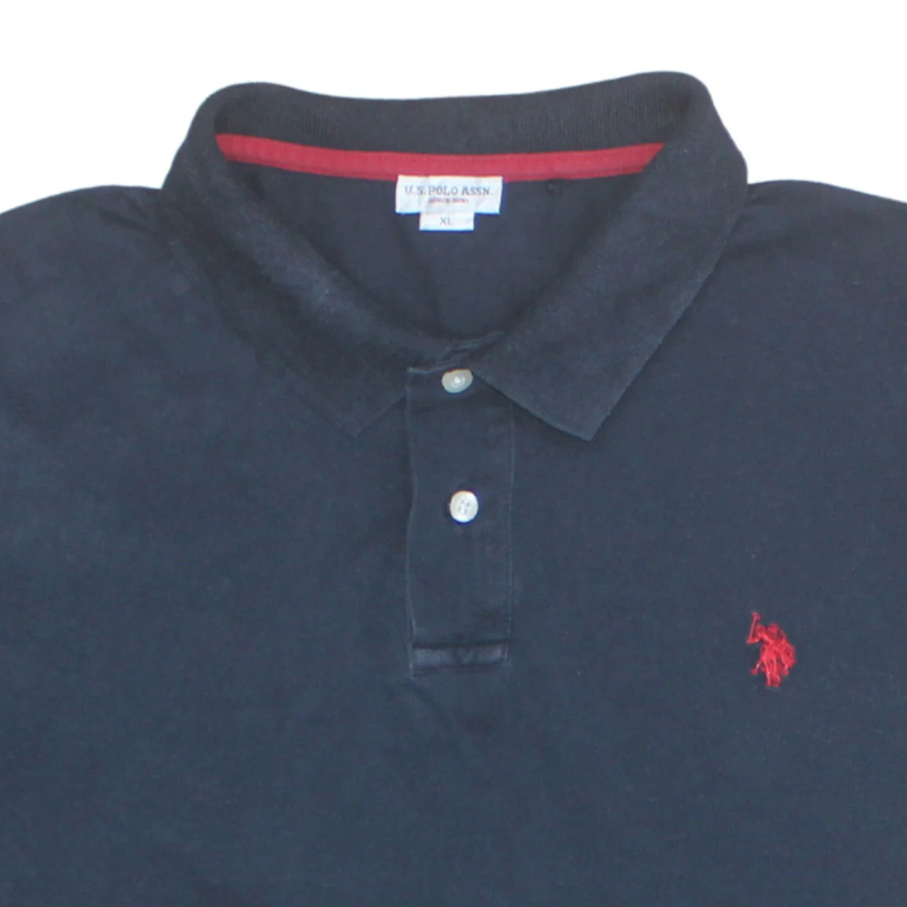 U.S. Polo Assn. Men's Black Cotton Polo Shirt XL Classic Fit - Image 8