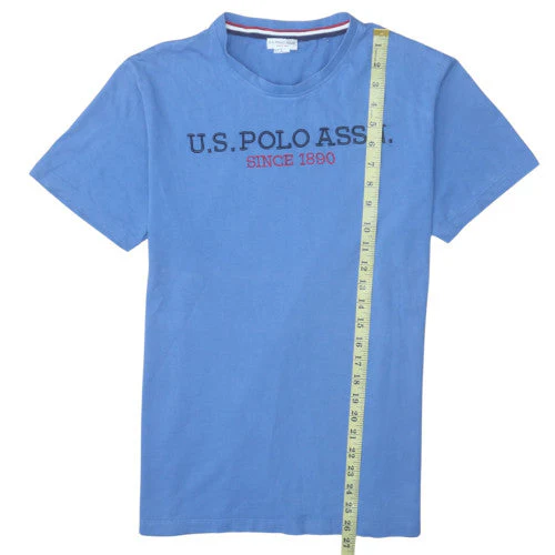 U.S. Polo Assn. Men's Blue Cotton Crew Neck Short Sleeve T-Shirt L - Image 3