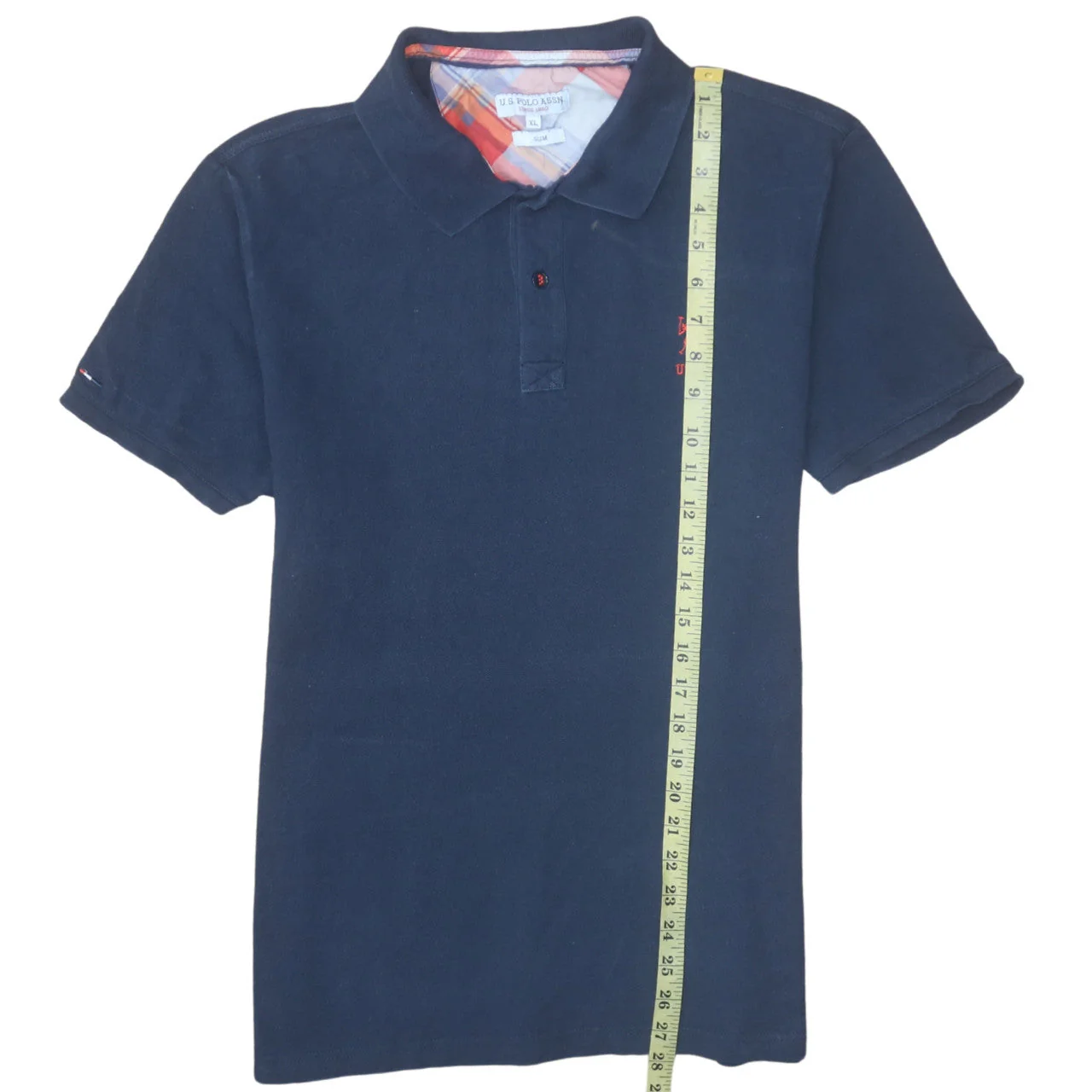 U.S. Polo Assn. Men's Blue Slim Fit XL Cotton Polo Shirt - Image 3