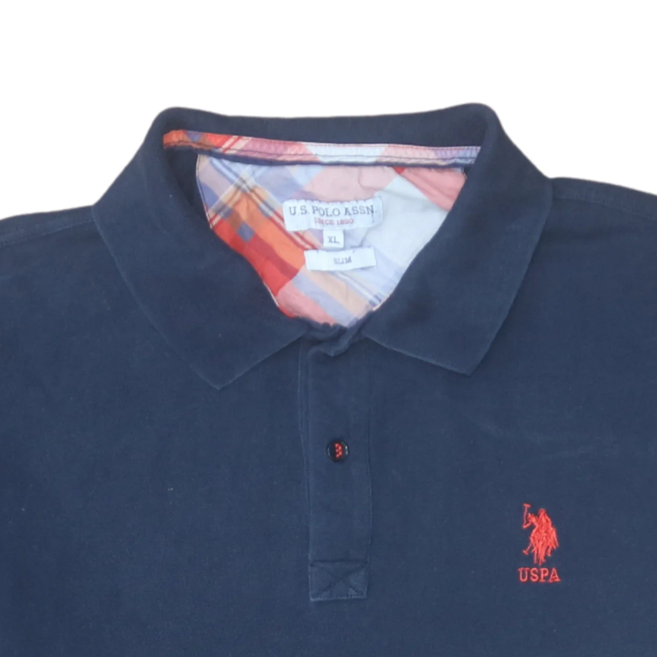U.S. Polo Assn. Men's Blue Slim Fit XL Cotton Polo Shirt - Image 5