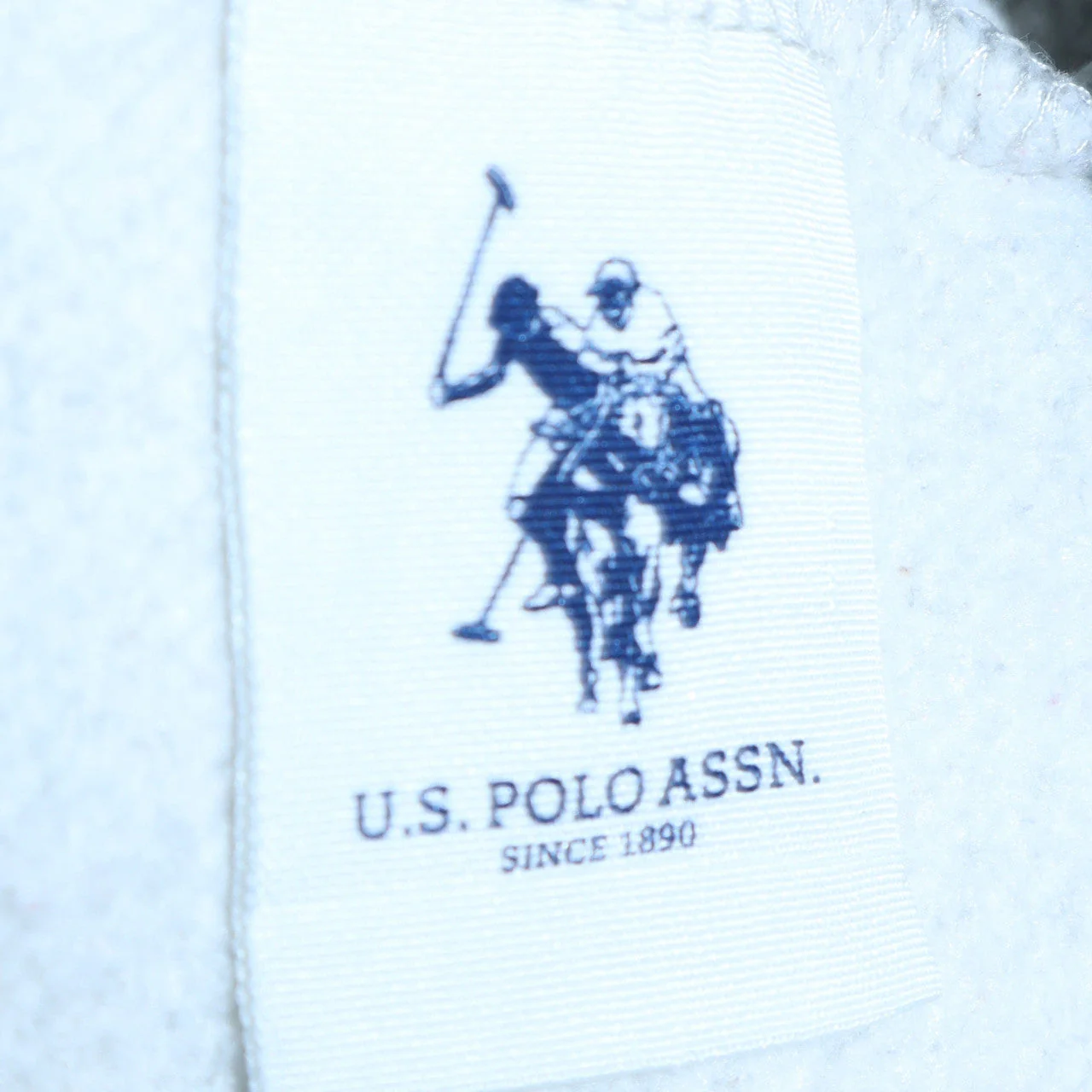 U.S. Polo Assn. Men's Grey Full Zip Hoodie Size L Casual Fleece - Image 6