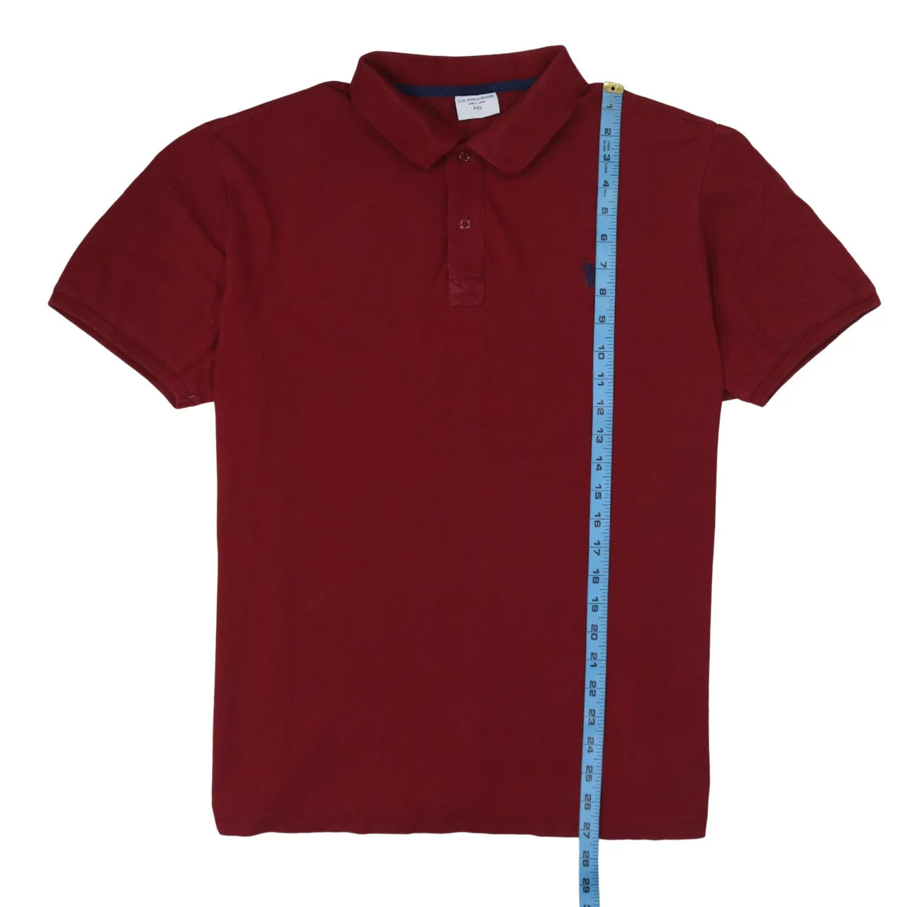 U.S. Polo Assn. Men's Red 2XL Cotton Short Sleeve Polo Shirt - Image 3