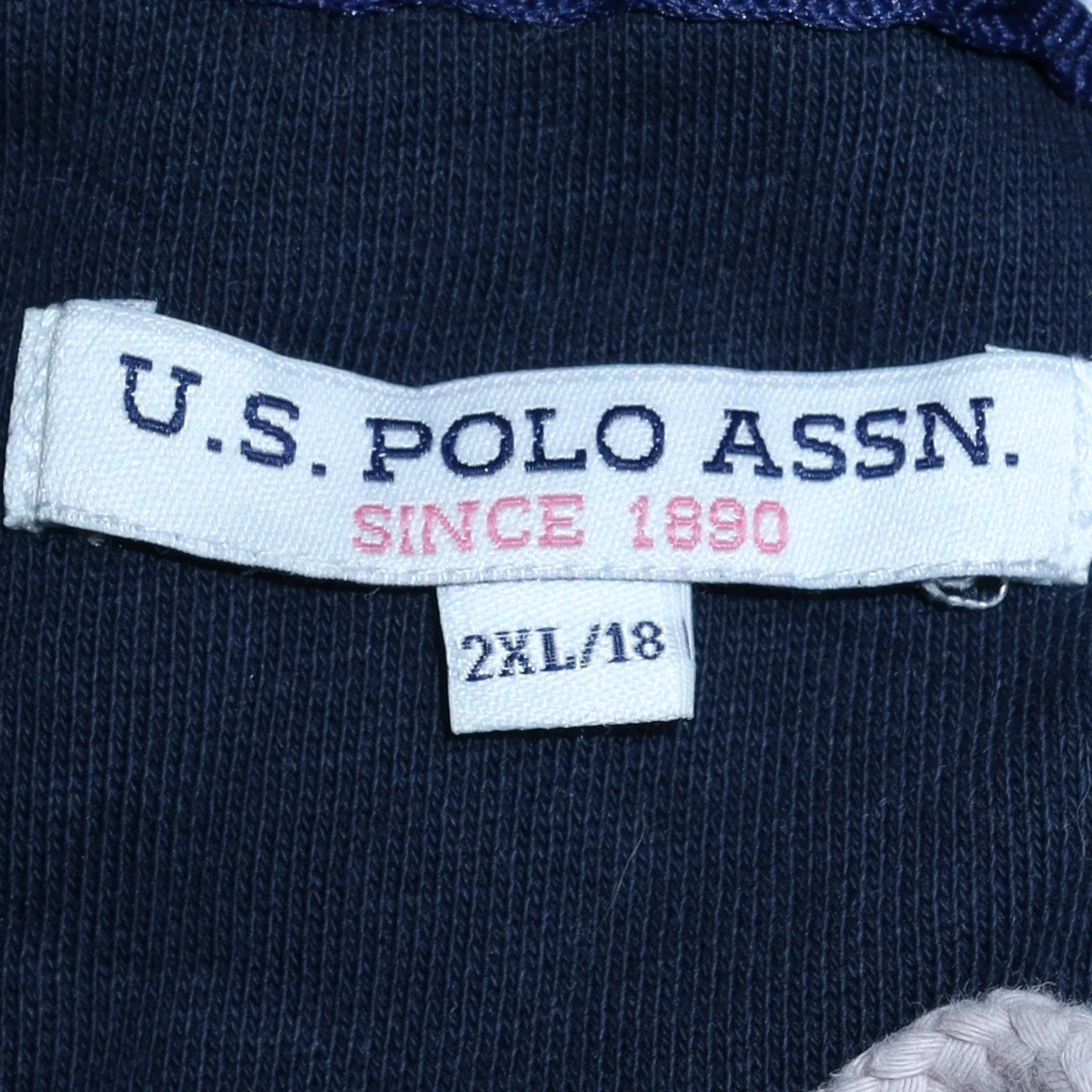 U.S. Polo Assn. Women Navy Blue Cotton 2XL Pullover Hoodie - Image 5