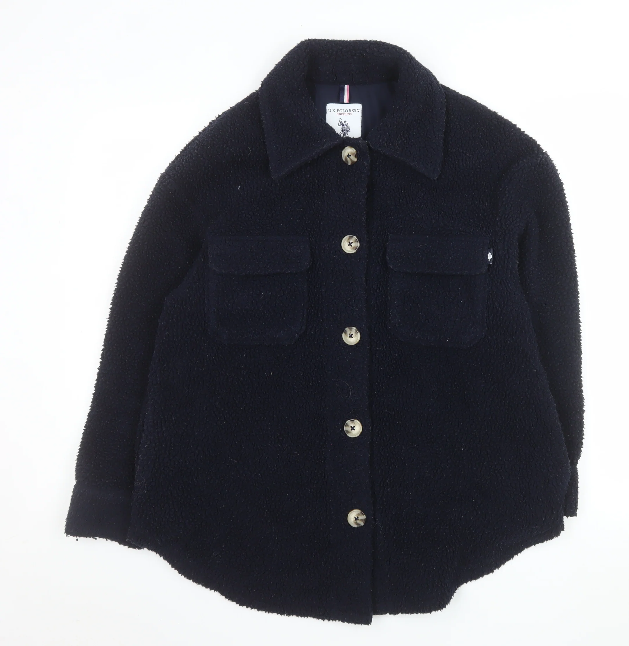 U.S. Polo Assn. Women's Navy Blue Fleece Jacket XS