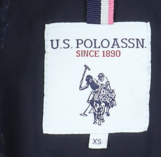 U.S. Polo Assn. Women's Navy Blue Fleece Jacket XS - Image 4