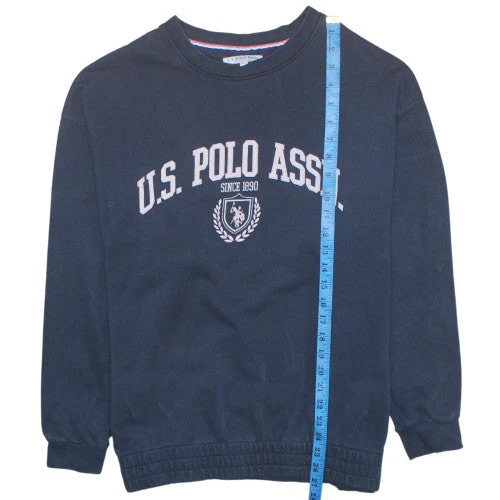 U.S. Polo Assn. Womens Navy Blue Sweatshirt Size 12 Crew Neck Pullover - Image 3