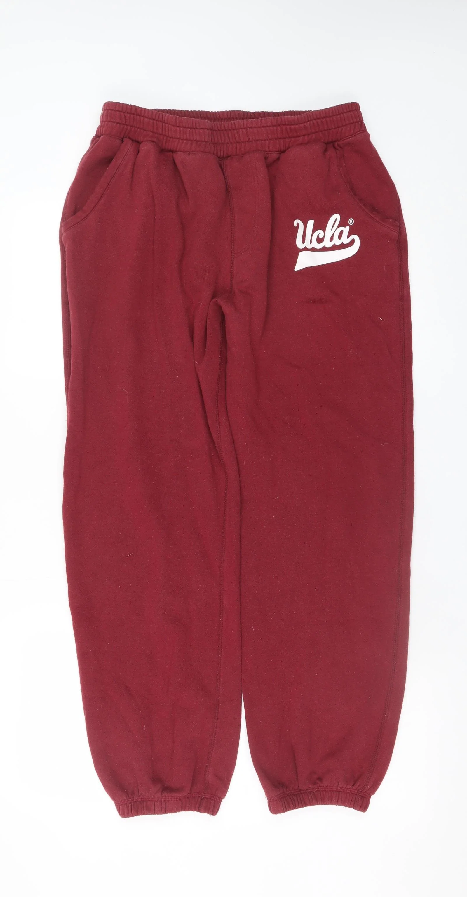 UCLA Men's Red Sweatpants Joggers M Collegiate Fleece Tapered Fit