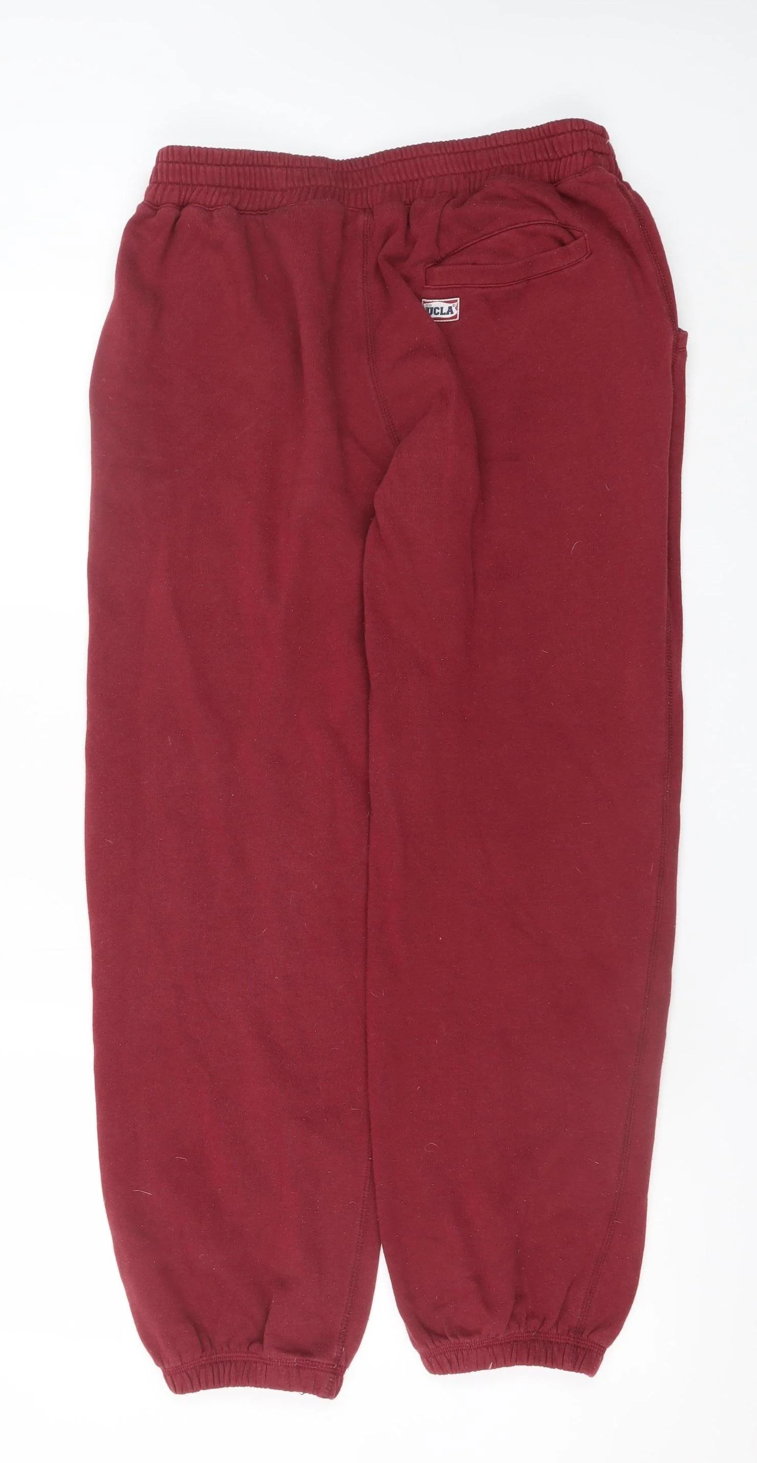 UCLA Men's Red Sweatpants Joggers M Collegiate Fleece Tapered Fit - Image 3