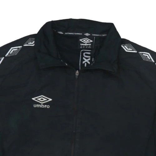 Umbro Boys Black 13-14 Years Track Jacket Full Zip Lightweight Sports Top - Image 8