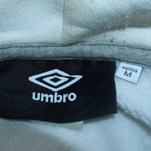 Umbro Men’s Beige White Grey Pullover Hoodie Size M - Image 5