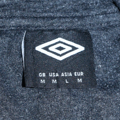 Umbro Men’s Blue Pullover Hoodie M Fleece Logo Sweatshirt - Image 6